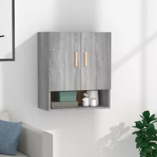   vidaXL szürke sonoma színű szerelt fa faliszekrény 60x31x70 cm
