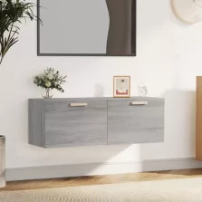   vidaXL szürke sonoma színű szerelt fa faliszekrény 100 x 36,5 x 35 cm