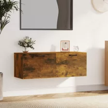   vidaXL füstös tölgy színű szerelt fa faliszekrény 100 x 36,5 x 35 cm