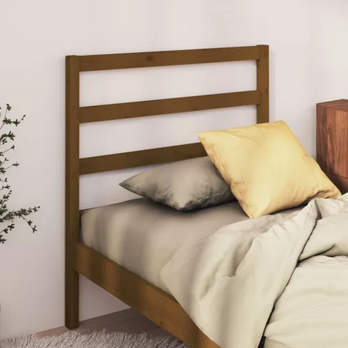 vidaXL mézbarna tömör fenyőfa ágy fejtámla 81 x 4 x 100 cm