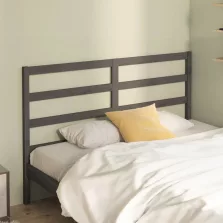   vidaXL szürke tömör fenyőfa ágyfejtámla 146 x 4 x 100 cm