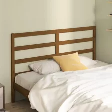   vidaXL mézbarna tömör fenyőfa ágyfejtámla 156 x 4 x 100 cm
