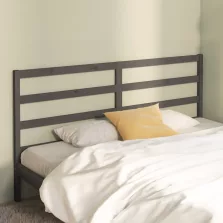   vidaXL szürke tömör fenyőfa ágyfejtámla 206 x 4 x 100 cm