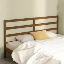   vidaXL mézbarna tömör fenyőfa ágyfejtámla 206 x 4 x 100 cm