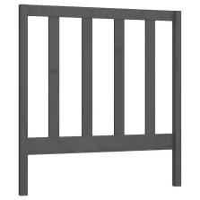   vidaXL szürke tömör fenyőfa ágyfejtámla 81 x 4 x 100 cm