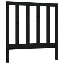   vidaXL fekete tömör fenyőfa ágy fejtámla 81 x 4 x 100 cm