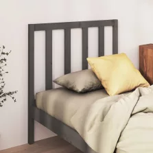   vidaXL szürke tömör fenyőfa ágy fejtámla 106 x 4 x 100 cm