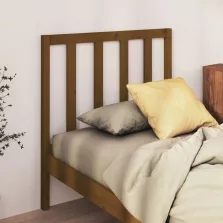  vidaXL mézbarna tömör fenyőfa ágyfejtámla 106 x 4 x 100 cm