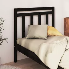   vidaXL fekete tömör fenyőfa ágy fejtámla 81 x 4 x 100 cm