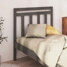   vidaXL szürke tömör fenyőfa ágy fejtámla 106 x 4 x 100 cm