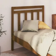   vidaXL mézbarna tömör fenyőfa ágyfejtámla 106 x 4 x 100 cm