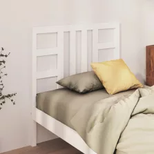   vidaXL fehér tömör fenyőfa ágyfejtámla 106 x 4 x 100 cm