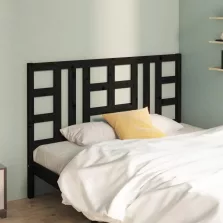   vidaXL fekete tömör fenyőfa ágyfejtámla 166 x 4 x 100 cm