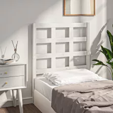 vidaXL fehér tömör fenyőfa ágyfejtámla 80,5x4x100 cm