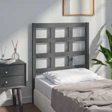   vidaXL szürke tömör fenyőfa ágyfejtámla 80,5 x 4 x 100 cm