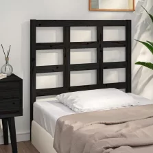   vidaXL fekete tömör fenyőfa ágyfejtámla 95,5 x 4 x 100 cm