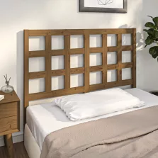   vidaXL mézbarna tömör fenyőfa ágyfejtámla 125,5x4x100 cm