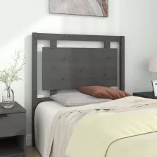   vidaXL szürke tömör fenyőfa ágyfejtámla 95,5 x 4 x 100 cm