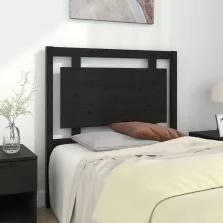  vidaXL fekete tömör fenyőfa ágyfejtámla 95,5 x 4 x 100 cm