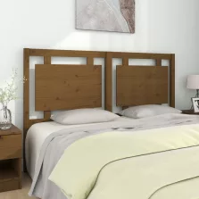   vidaXL mézbarna tömör fenyőfa ágyfejtámla 155,5x4x100 cm