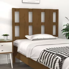   vidaXL mézbarna tömör fenyőfa ágyfejtámla 105,5x4x100 cm