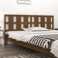   vidaXL mézbarna tömör fenyőfa ágyfejtámla 205,5x4x100 cm