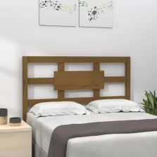 vidaXL mézbarna tömör fenyőfa ágyfejtámla 80,5x4x100cm