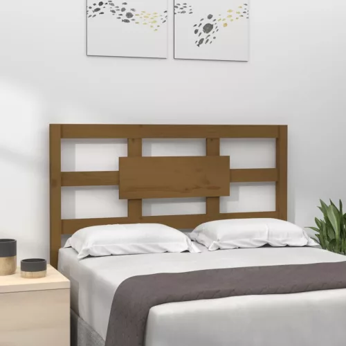 vidaXL mézbarna tömör fenyőfa ágyfejtámla 80,5x4x100cm