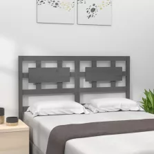   vidaXL szürke tömör fenyőfa ágyfejtámla 165,5 x 4 x 100 cm