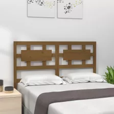   vidaXL mézbarna tömör fenyőfa ágyfejtámla 205,5x4x100 cm