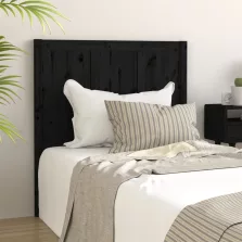   vidaXL fekete tömör fenyőfa ágyfejtámla 95,5 x 4 x 100 cm