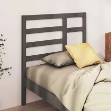   vidaXL szürke tömör fenyőfa ágyfejtámla 81 x 4 x 104 cm