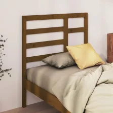   vidaXL mézbarna tömör fenyőfa ágyfejtámla 96 x 4 x 104 cm