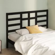   vidaXL fekete tömör fenyőfa ágyfejtámla 166 x 4 x 104 cm