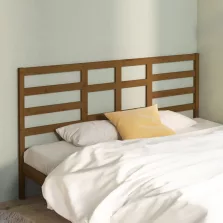   vidaXL mézbarna tömör fenyőfa ágyfejtámla 186 x 4 x 104 cm