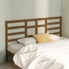   vidaXL mézbarna tömör fenyőfa ágyfejtámla 206 x 4 x 104 cm