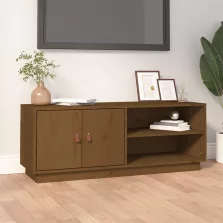   vidaXL mézbarna tömör fenyőfa TV-szekrény 105 x 34 x 40 cm