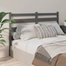   vidaXL szürke tömör fenyőfa ágyfejtámla 146 x 4 x 100 cm