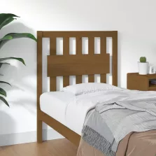 vidaXL mézbarna tömör fenyőfa ágyfejtámla 80,5x4x100cm