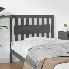vidaXL szürke tömör fenyőfa ágyfejtámla 105,5x4x100 cm