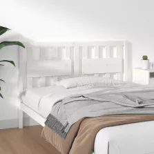   vidaXL fehér tömör fenyőfa ágyfejtámla 145,5 x 4 x 100 cm