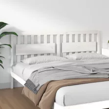   vidaXL fehér tömör fenyőfa ágyfejtámla 185,5 x 4 x 100 cm