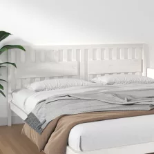   vidaXL fehér tömör fenyőfa ágyfejtámla 205,5 x 4 x 100 cm