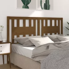 vidaXL mézbarna tömör fenyőfa fejtámla 126 x 4 x 100 cm