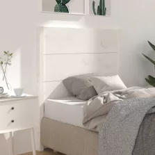 vidaXL fehér tömör fenyőfa fejtámla 106 x 4 x 100 cm