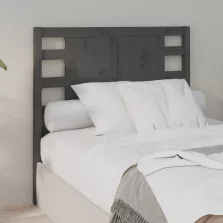 vidaXL szürke tömör fenyőfa fejtámla 96 x 4 x 100 cm