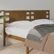 vidaXL mézbarna tömör fenyőfa fejtámla 166 x 4 x 100 cm