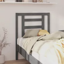   vidaXL szürke tömör fenyőfa ágyfejtámla 81 x 4 x 100 cm