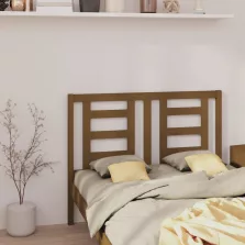   vidaXL mézbarna tömör fenyőfa ágyfejtámla 126 x 4 x 100 cm