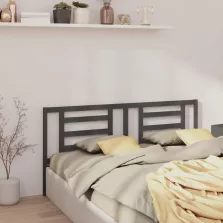 vidaXL szürke tömör fenyőfa ágyfejtámla 186x4x100 cm